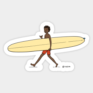 Longboarder Dude Sticker